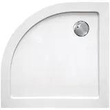 SANOTECHNIK SMC Duschwanne rund Kunststoff 80 x 80 cm Weiß