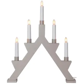 EGLO 410347 - Weihnachtskerzenständer ZACK 5xE10/3W/230V grau - Grau