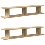 vidaXL Wandregale 2 Stk. Artisan-Eiche 105x18x20 cm Holzwerkstoff