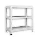 Kellerregale Biedrax 40 x 60 x 120 cm weiss, 3 Fachböden