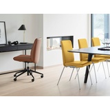 Stressless® Polsterstuhl Laurel, Low Back, Größe M, mit Beinen aus Stahl in Schwarz matt gelb