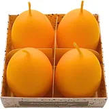 Dekohelden24 Ostereikerze 6,5 cm gelb