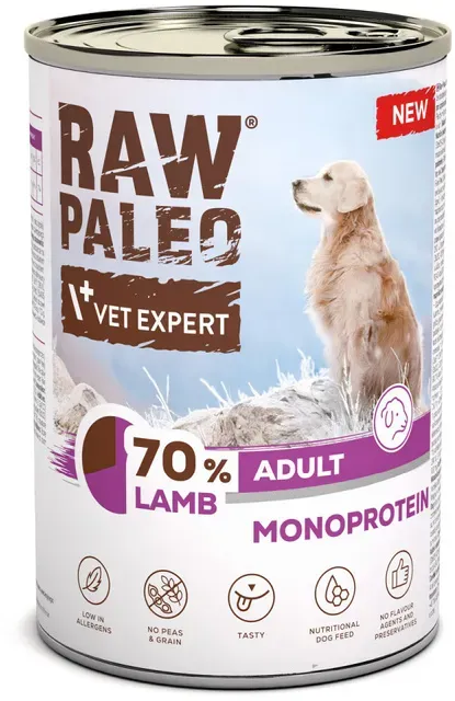 Vetexpert Raw Paleo Monoprotein Adult Lamm 400g