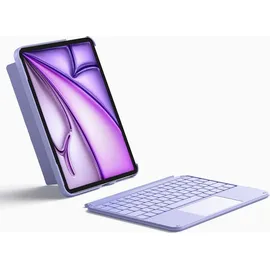Inateck Hülle mit Tastatur für iPad 10/11 Generation A16 2025, iPad Air 11" M3/M2 (2025/2024), Air 5/4, Pro 11 4/3/2/1 Lila