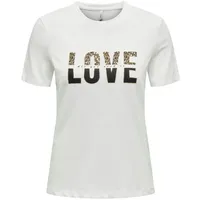 Only Onltanya Life Reg S/S Leo Print Top JRS