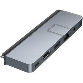 Targus HyperDrive DUO PRO 7-in-2 USB-C Hub - Grey, 2x USB4 [Stecker] (HD575-GRY-GL)