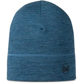 Buff Merino Lightweight Beanie blau