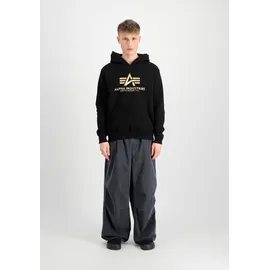 Alpha Industries Basic Carbon Kapuzenpullover Black / Gold L