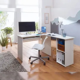 FineBuy Eckschreibtisch Weiß