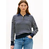 Tommy Hilfiger Co Cable Fine Pullover Blau M