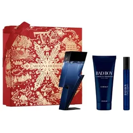 Carolina Herrera Bad Boy Cobalt Eau de Parfum 100 ml + SHower Gel 100 ml + Eau de Parfum 10 ml Geschenkset 2