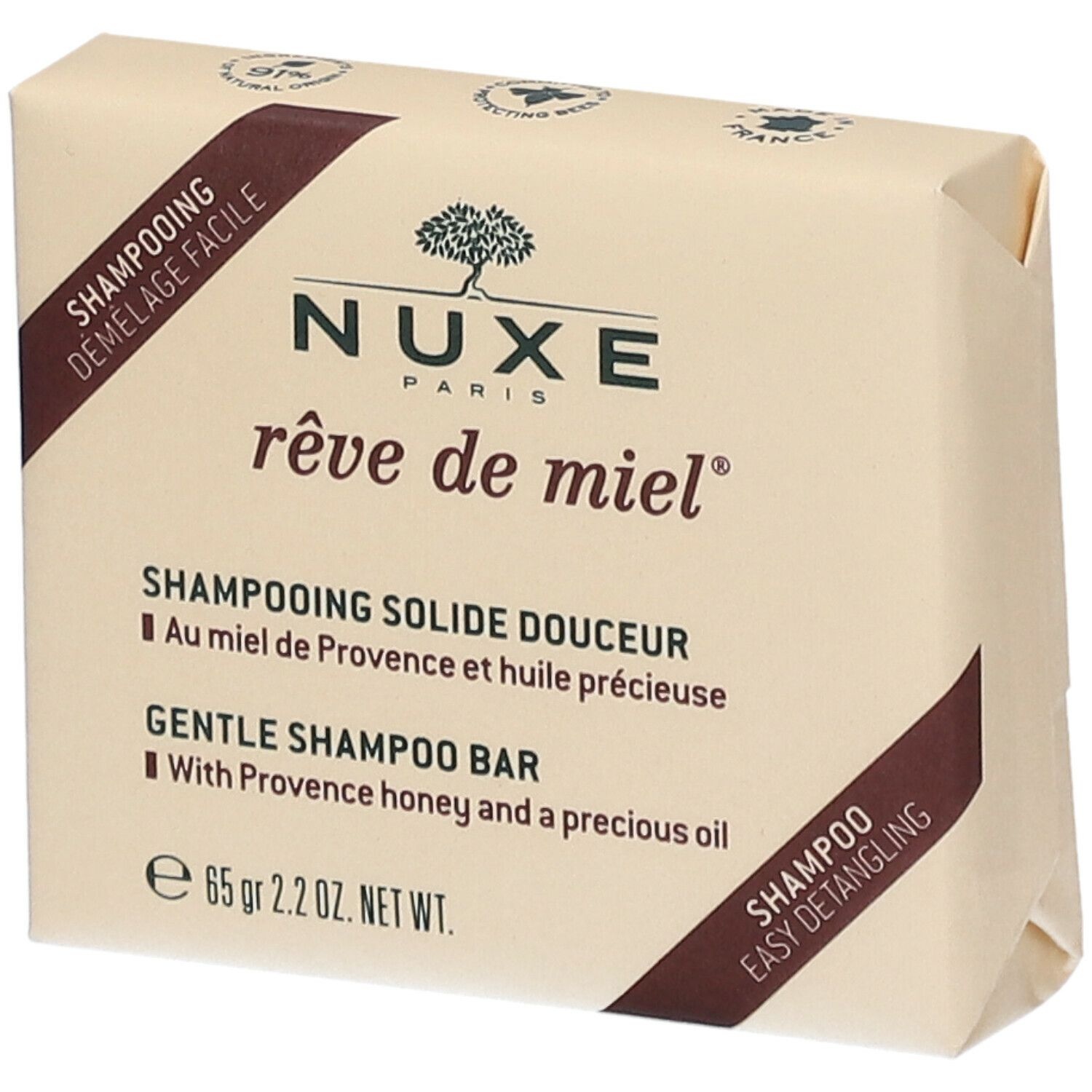 Nuxe Rêve de Miel® Shampooing Solide Douceur 65 g shampooing