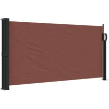 furnicato Seitenmarkise 100 x 300 cm Braun Polyester