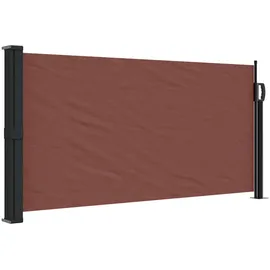 furnicato Seitenmarkise 100 x 300 cm Braun Polyester