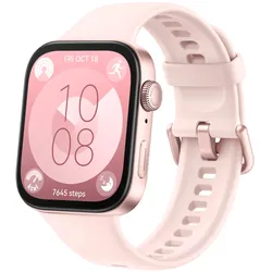 Smartwatch HUAWEI "WATCH FIT 3, 4,62 cm (1,82 Zoll) AMOLED-Display", pink, Smartwatches, Herzfrequenz-Monitoring, SpO2, Atemübungen