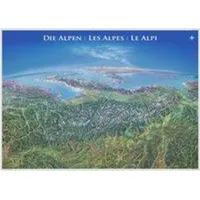 INTERKART Landkarten & Globen Panoramakarte Alpen