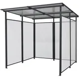 Floraworld Multifunktionsunterstand Bus Vorderseite Offen 212 x 227 x 223 cm
