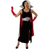 Rubie's Offizielles Disney-Kostüm Cruella De Vil, Grand Heritage, 101 Dalmatiner, Damen, Erwachsenenverkleidung, Größe S