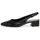 TAMARIS Damen, Sling Pump mit Blockabsatz Leder, schwarz, 41 EU