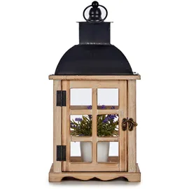 GIFTDECOR Laterne MIRO Holz Beige