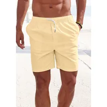 John Devin Shorts »Bermuda« kurze Hose aus elastischer, gewebter Baumwollqualität Gr. S N-Gr, gelb, , 84589628-S N-Gr