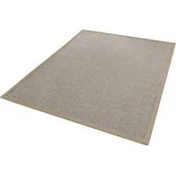 Teppichboden DEKOWE "Naturino RipsS2 Spezial", beige (natur), B:270cm H:8mm L:300cm, Kunstfaser, Teppiche, Flachgewebe, meliert, Sisal-Optik, In- und Outdoor geeignet