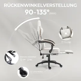 luxuskollektion Gaming Stuhl mit Massage Funktion und