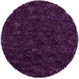 Teppiche Fluffy 3500 Hochflorteppich Ø 80 cm lila