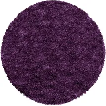 Ayyildiz Teppiche Fluffy 3500 Hochflorteppich Ø 80 cm lila