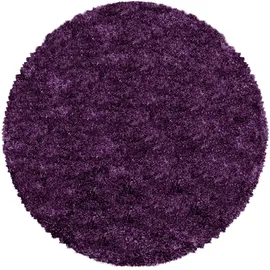Ayyildiz Teppiche Fluffy 3500 Hochflorteppich Ø 80 cm lila