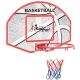 vidaXL 5-tlg. Basketball-Set zur Wandmontage 66x44,5 cm