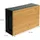 Relaxdays Kabelbox HxBxT 11 x 32 x 22 cm 1-tlg. schwarz