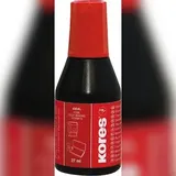 KORES Stempelfarbe ohne Öl, 27ml rot