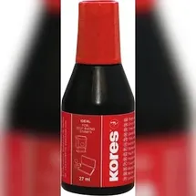 KORES Stempelfarbe ohne Öl, 27ml rot