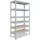 shelfplaza PRO 200x60x40 cm Schwerlastregal in verzinkt mit 6 Böden und 166 kg Traglast pro Boden