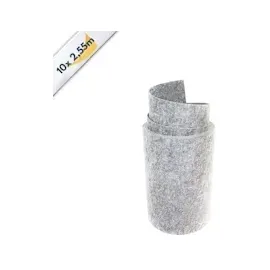 zaun|zu® Sichtschutz Design Vlies für Doppelstabmatten Hellgrau 10x 2,55m