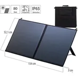 Mobiles und faltbares Solarpanel mit 80 Watt für Camping und co Solarmodul Not
