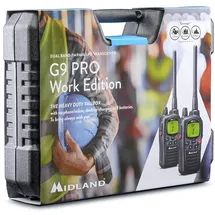 Midland G9 Pro 2er Kofferset PMR446 schwarz