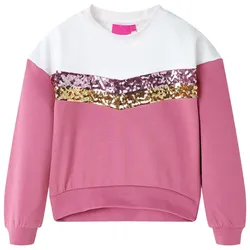 Kinder-Sweatshirt Himbeerrosa 128