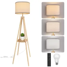 yooshine Stehlampe Dimmbar Beige