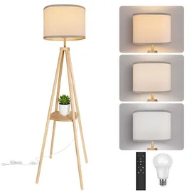 yooshine Stehlampe Dimmbar Beige