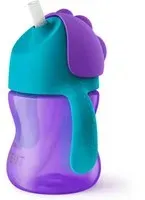 Avent Tasse à paille courbée Violet Biberon 200 ml