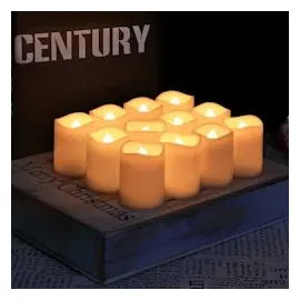 monzana LED Echtwachs Kerzen 5 St.