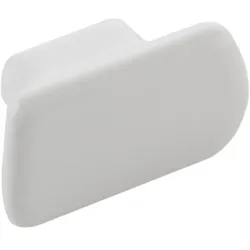 Furnipart Möbelknopf Vanilla Breite 49,5mm LA 16mm - Keramik Möbelknauf - Knauf für Schrank und Kommode, Keramik weiß
