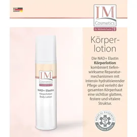 Genius IM Cosmetics NAD+ Elastin intensiv Gesichtspflege 3‐tlg. – Anti‐Aging Serum, Creme & Körperlotion – Anti Falten, | Dr. Michaela Fuchs