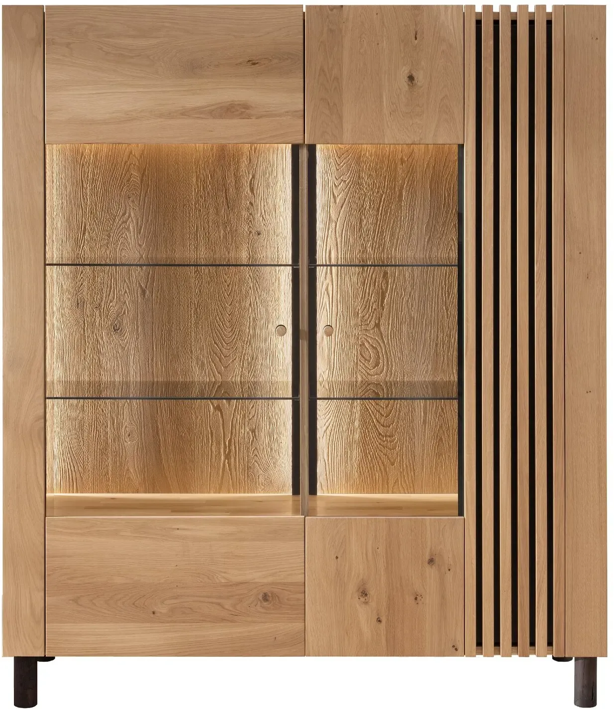 Massivholz »Ascona« Highboard V  – erhältlich in 26 Ausführungen