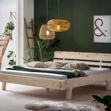 SalesFever »Jeremy« Massivholz Balkenbett Fichte 200x200 cm
