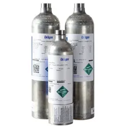 Prüfgas, 60 Liter, 15 ppm H2S, 50 ppm CO, 18 Vol.-% O2