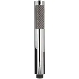 tecuro DESIGN - Stabhandbrause M-028 mit Brauseregen und Antikalkdüsen, Messing verchromt -