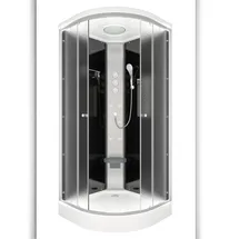 SeniorBad Duschkabine Fertigdusche Dusche Komplettkabine D10-03M1-EC 80x80 cm Mit 2k Scheiben Versiegelung